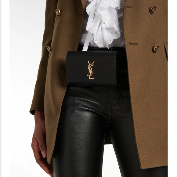 Saint Laurent Kate Belt Bag in Black Grain Leather - Picture 4 of 8